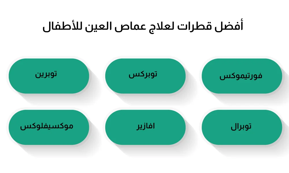 أفضل قطرات لعلاج عماص العين للأطفال