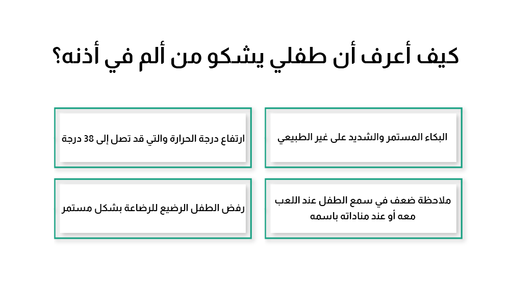 كيف أعرف أن طفلي يشكو من ألم في أذنه؟